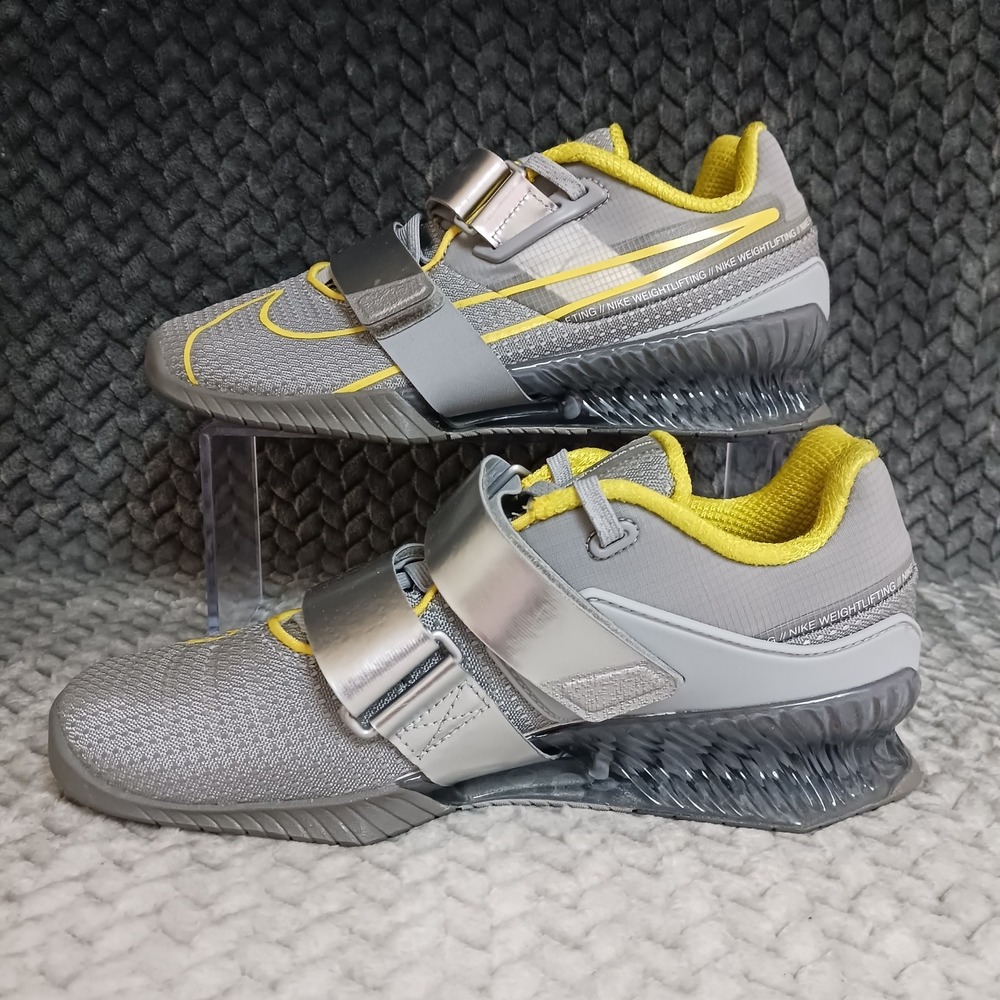 Nike Romaleos 4 Wolf Grey Lightening Men's Weightlifting Sneaker Shoes Size 6.5 - Picture 2 of 9